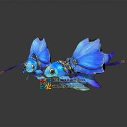 這有萌萌噠金魚 3D模型