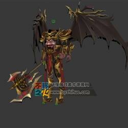 巨斧鎧甲刑天模型