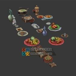 飯菜酒水甜點(diǎn)水果模型