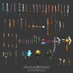 暗黑玄幻西游風 武器模型合集