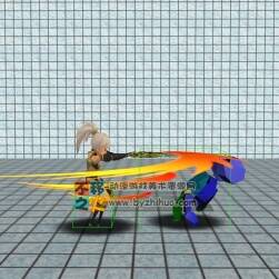 白發(fā) 女劍士 卡通 蘿莉戰(zhàn)斗 模型