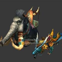 兩只神獸坐騎 Max模型