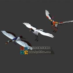 三只仙鶴 Max模型