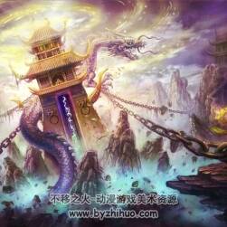 英雄問天 場景角色原畫設(shè)定 游戲原畫素材