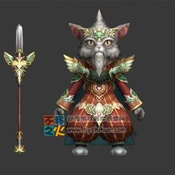 貓 爺爺 老貓戰(zhàn)士模型