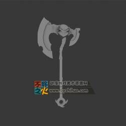 一個(gè)白模戰(zhàn)斧模型