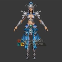 古裝 鎧甲 女戰(zhàn)士模型