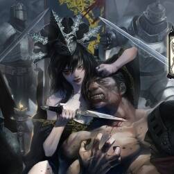 韓國畫師李鄭明原畫作品圖集 含1個(gè)作畫過程截圖 94P