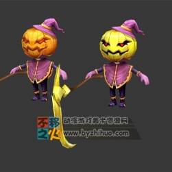 南瓜 妖怪 鐮刀 萬圣 模型