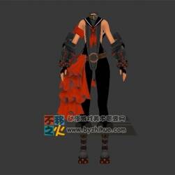 紅黑少女外觀模型