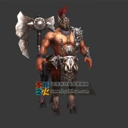 壯士 人馬 斧子 男人馬模型