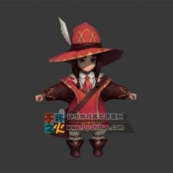 女孩 蘿莉 信使 紅裙 模型