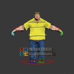 中年 男人 胖子 模型