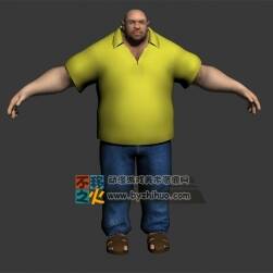 外國 壯漢 市民 村民NPC模型