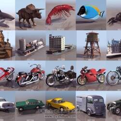 【500個3ds常用模型庫】3ds max 500 Models And Textures