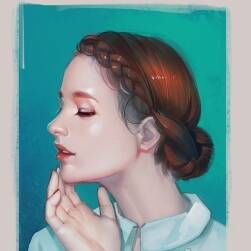 清新的女性肖像插畫圖集 65P