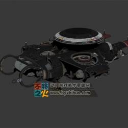 次世代科幻飛船模型