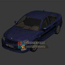 寶藍(lán)色汽車 Max模型