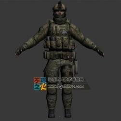 次世代士兵戰(zhàn)士軍人特種兵模型