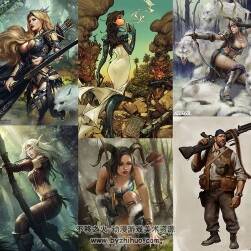 槍炮手 弓箭手 射手系列角色CG原畫合集 游戲人物設(shè)定 2258P