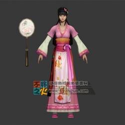 古裝 美女 小姐 模型