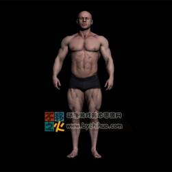 壯漢 猛男 外國 中年 肌肉 模型