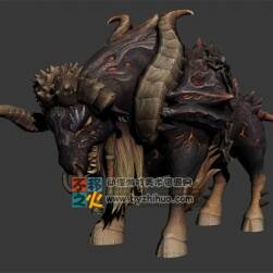 斷角魔牛 Max模型