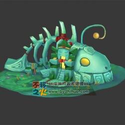 魚骨 石屋  模型