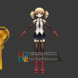 二次元 美女 女法師模型