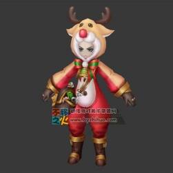 小孩 麋鹿 模型