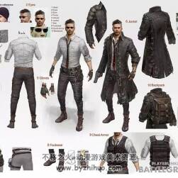 吃雞游戲 角色原畫設(shè)定+海報(bào)原畫圖集 206P