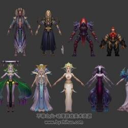 9個精美手繪模型 神魔NPC