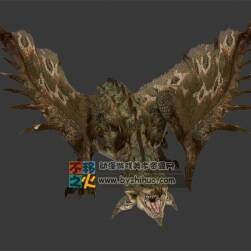 怪物 雙翼飛龍 含全套動(dòng)作 Max模型