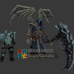 惡魔 魔鬼 鐮刀 骨架 死神模型