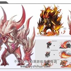 韓國自由藝術(shù)家 park jun seok 角色生物原畫參考 64P