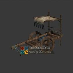 推車 馬車板 驢車  木頭 模型