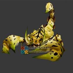 黃蝎子 Max模型 三邊面