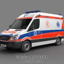 3Dmax車輛合集 救護車 警車 消防車等13輛