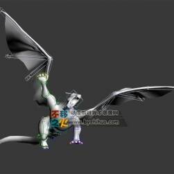 動(dòng)物動(dòng)作之雙翼怪物 Max模型