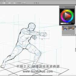 人體角色姿勢(shì)透視繪畫(huà)技巧視頻教程 Gumroad Character Perspective