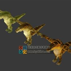 惡魔 三色 鱷魚 人形怪模型