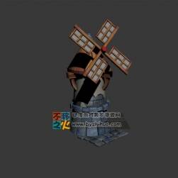 卡通風(fēng)車塔模型