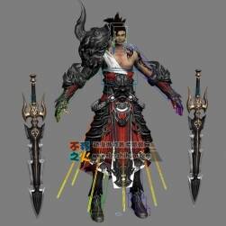 次世代帥哥雙劍戰(zhàn)士模型