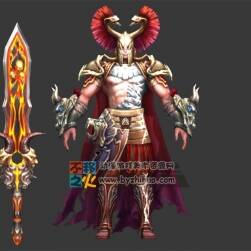 壯漢 武士 戰(zhàn)士 鎧甲 盔甲 模型