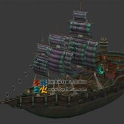 古代戰(zhàn)船 Max模型