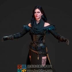 次世代黑發(fā)女郎模型