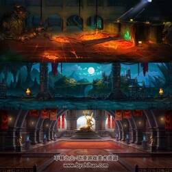 【魔法之光】超精美橫版游戲項目 場景地圖資源