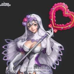 韓國(guó)畫(huà)師 Monable 超維宇宙游戲角色素材參考圖 42P