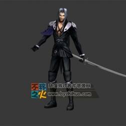 薩菲羅斯 帥哥 反派 白發(fā) 模型