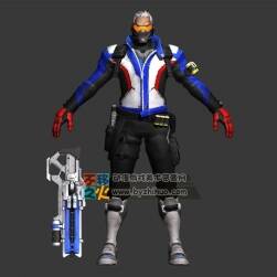 次世代壯漢戰(zhàn)士槍手模型